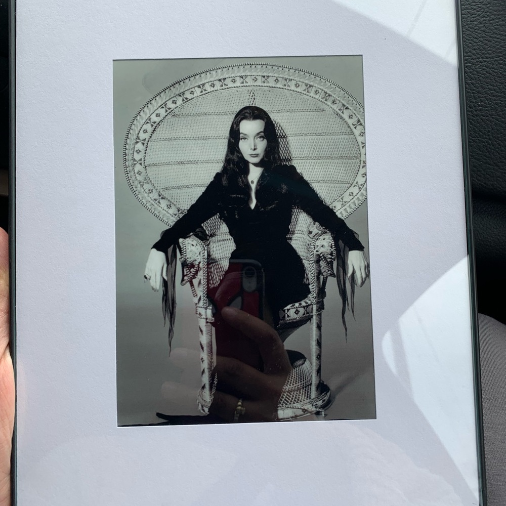 Photo print of Morticia Addams. Beautiful for Halloween mantle